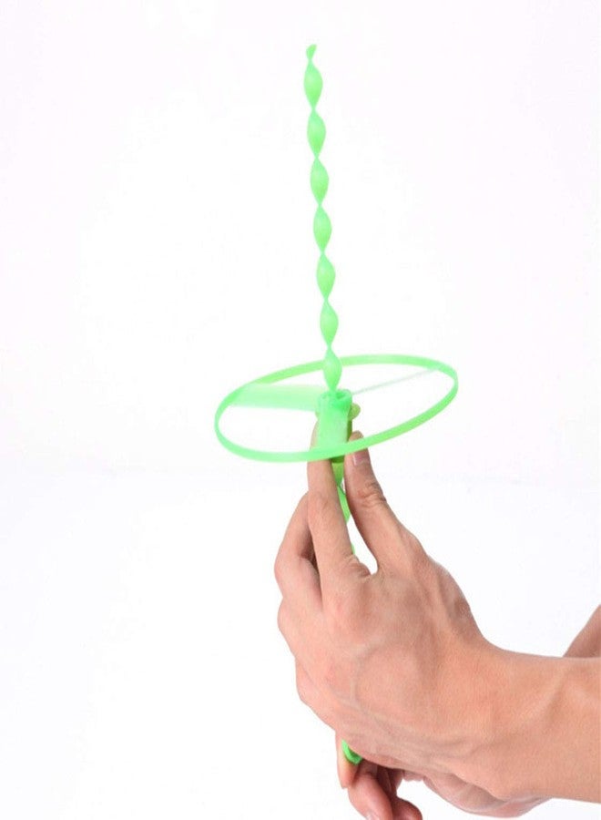 Firstly Traders Twisty Pull String Flying Chakri Toys Childhood Memory Mini Toys Spinning Wheel Toys Random Color- Pack of 12 pcs Party Goodie Bag Filers - Image 3